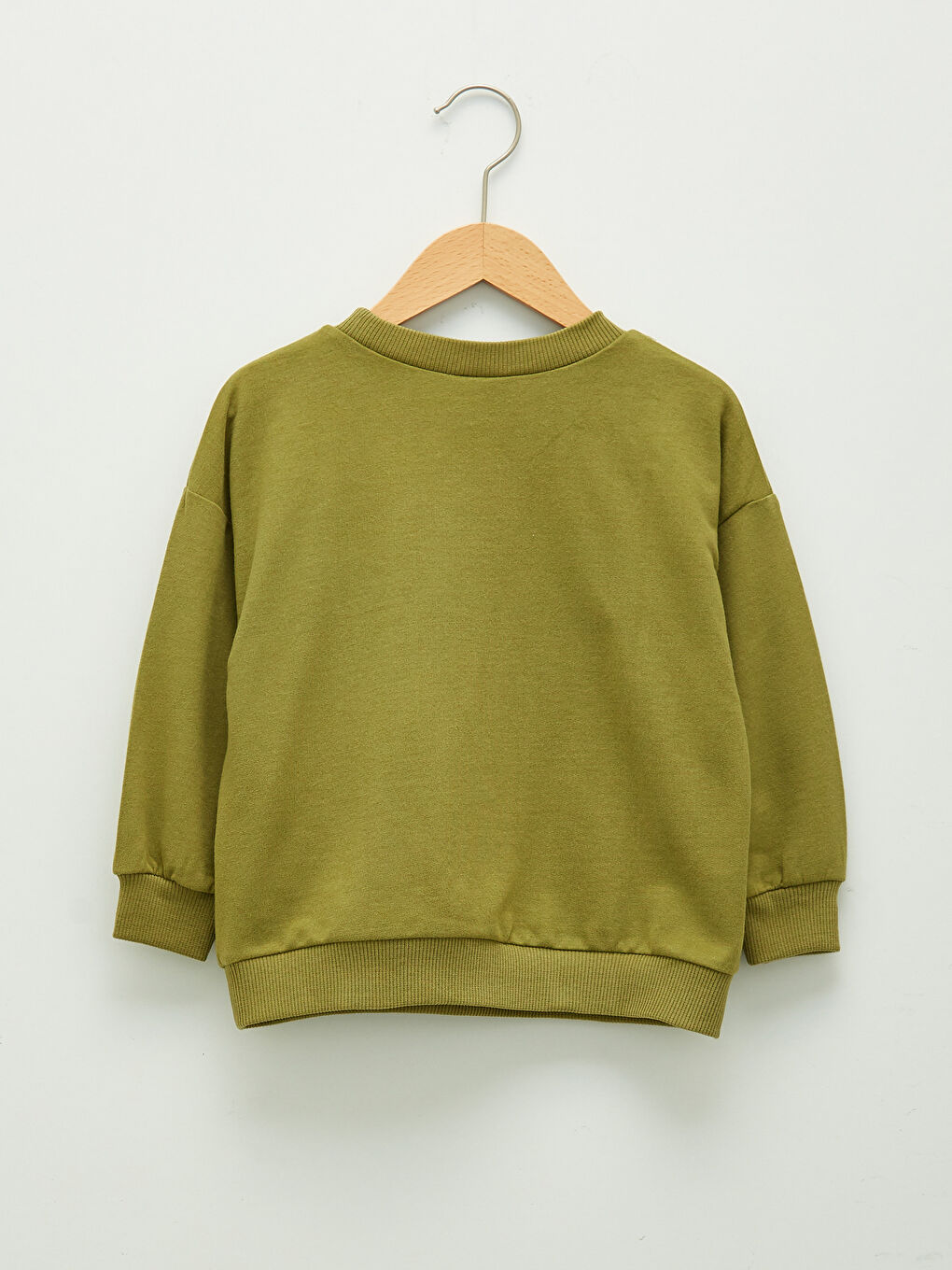 Crew Neck Long Sleeve Basic Baby Boys' Sweatshirt-1