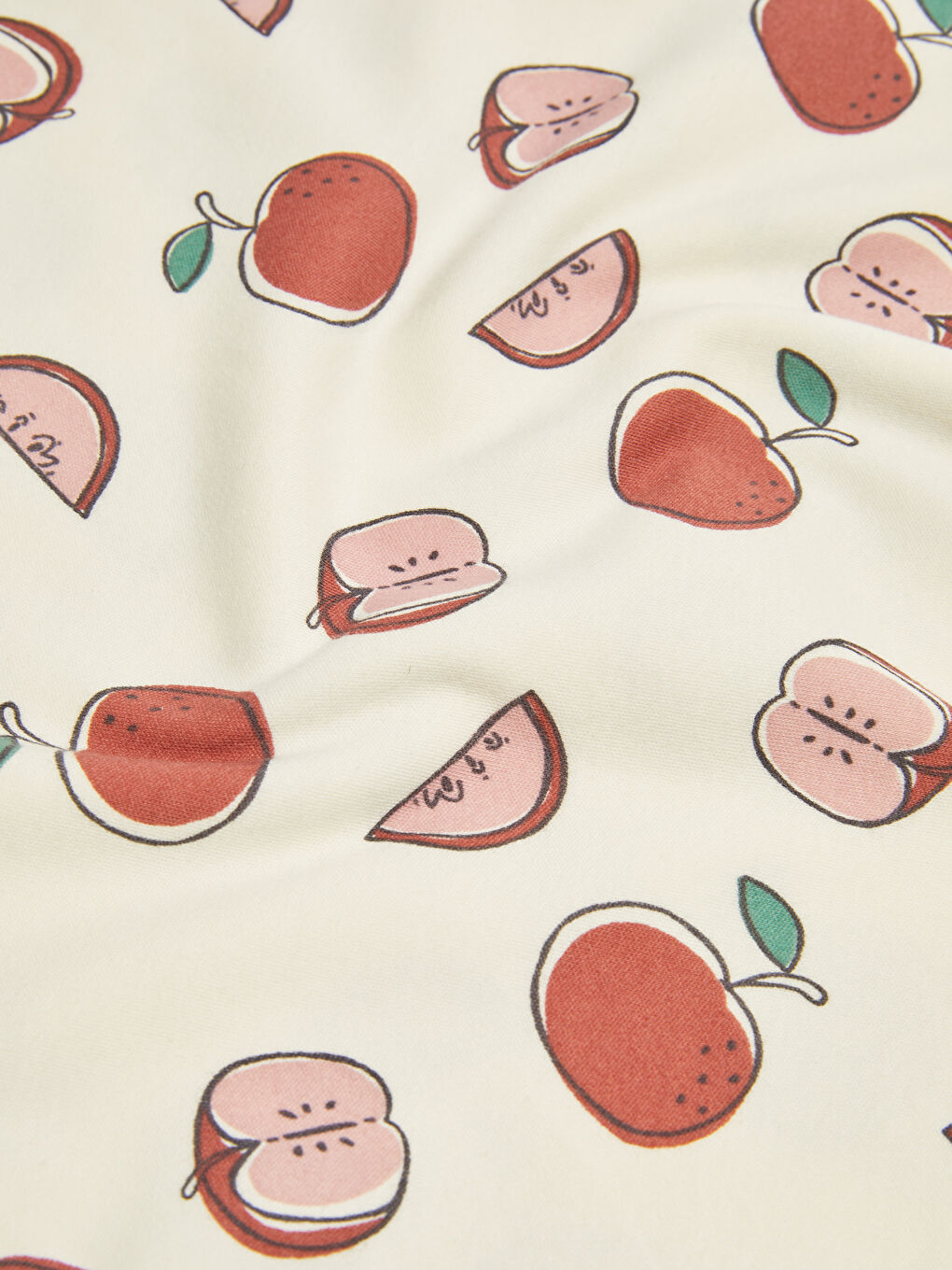 Ekru Baskılı Pamuklu Kız Bebek Battaniye-1