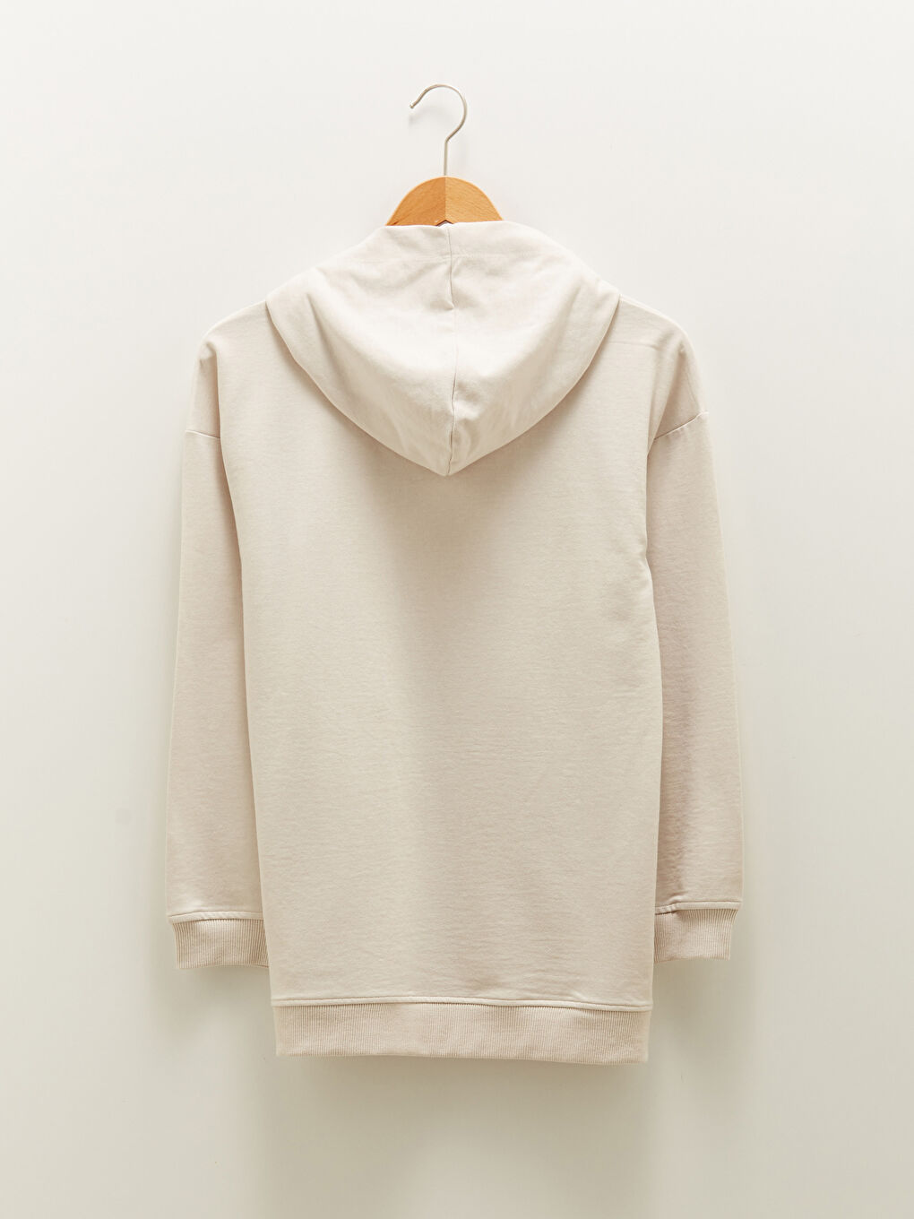 Plain Long Sleeve Maternity Hoodie-4