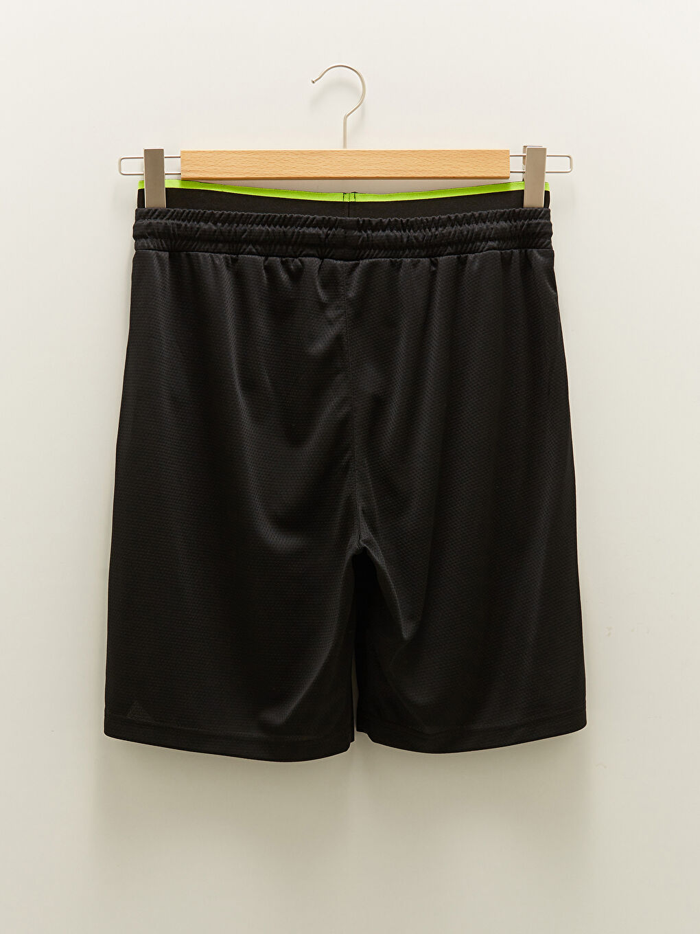 Siyah Standart Kalıp Erkek Spor Şort-6