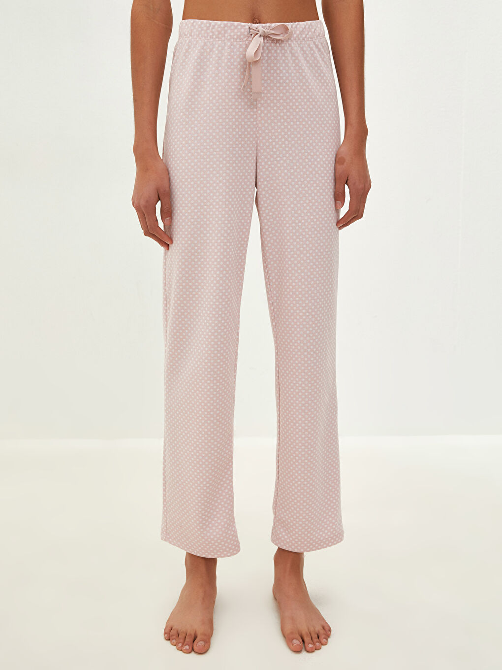 LCW DREAM Beli Lastikli Puantiyeli Kadın Pijama Alt -W1AB92Z8-QT2