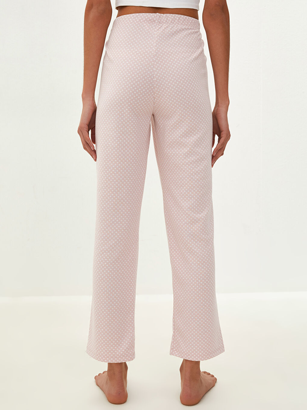 LCW DREAM Beli Lastikli Puantiyeli Kadın Pijama Alt -W1AB92Z8-QT2