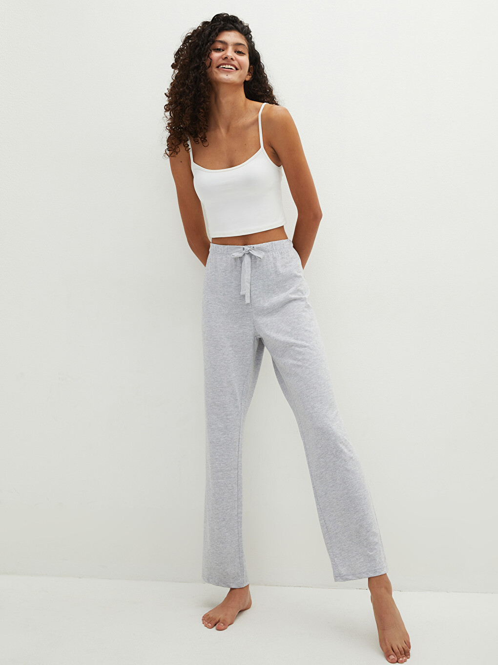 Women's Elastic Waist Plain Pyjamas Bottom