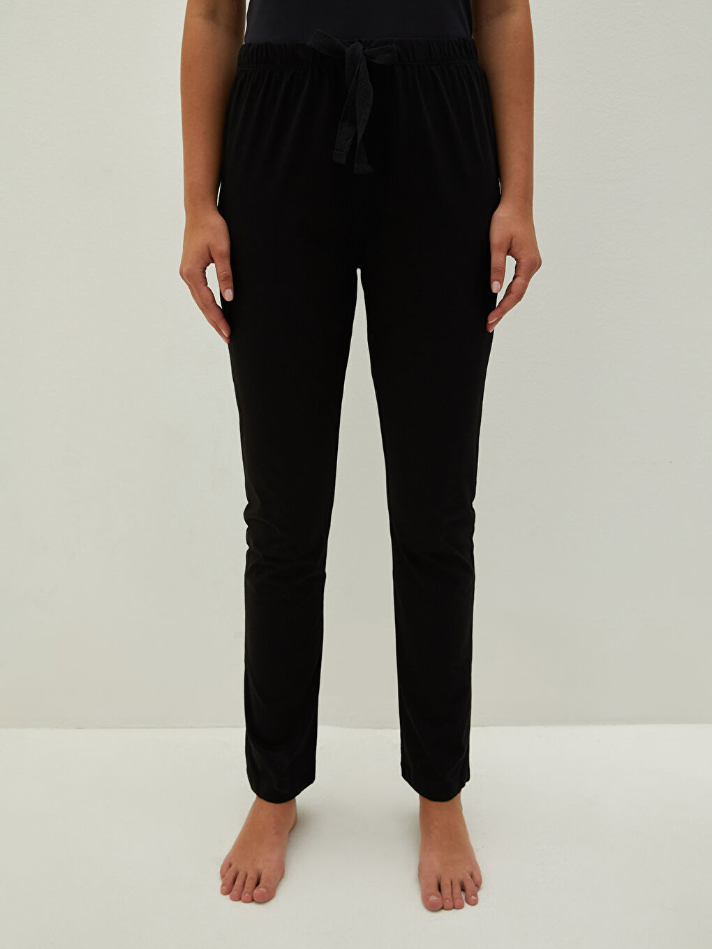 Женские пижамные брюки с эластичным поясом стандартного кроя-3