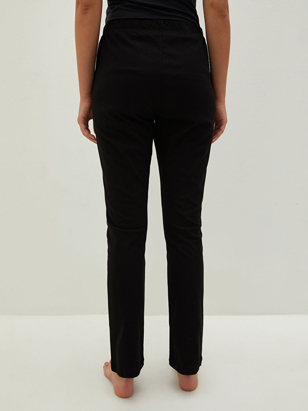 Женские пижамные брюки с эластичным поясом стандартного кроя-4