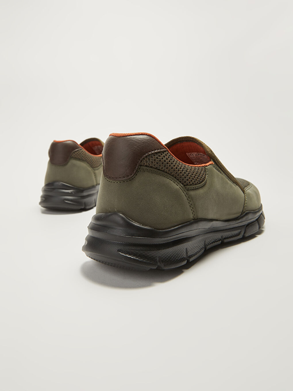 Haki Slip On File Detaylı Erkek Spor Ayakkabı-3