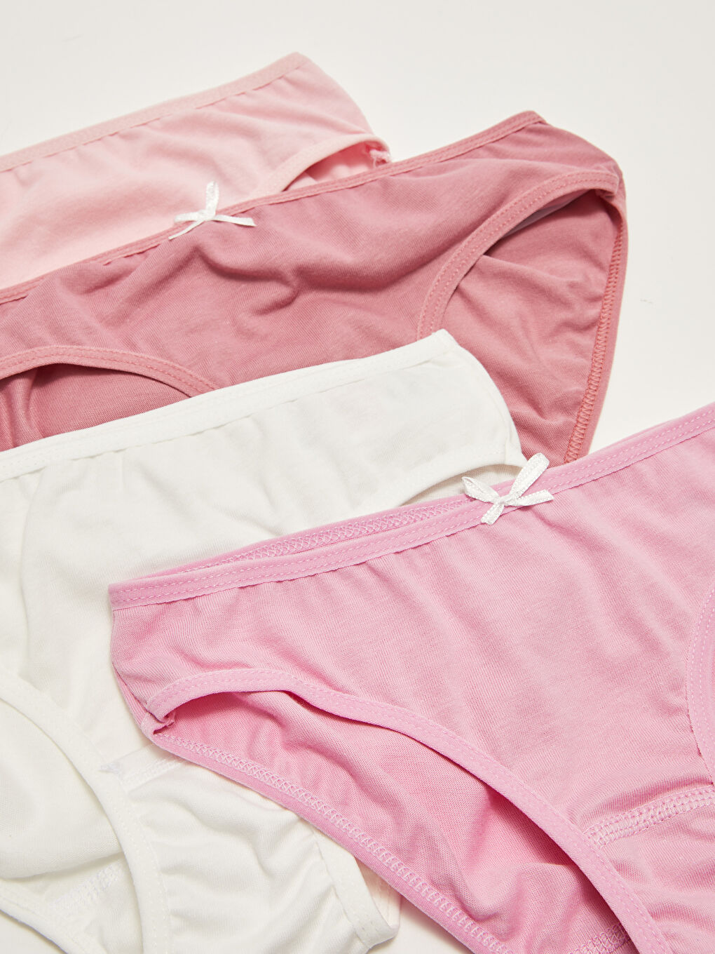 Basic Cotton Girls' Panties 4 Pieces-1