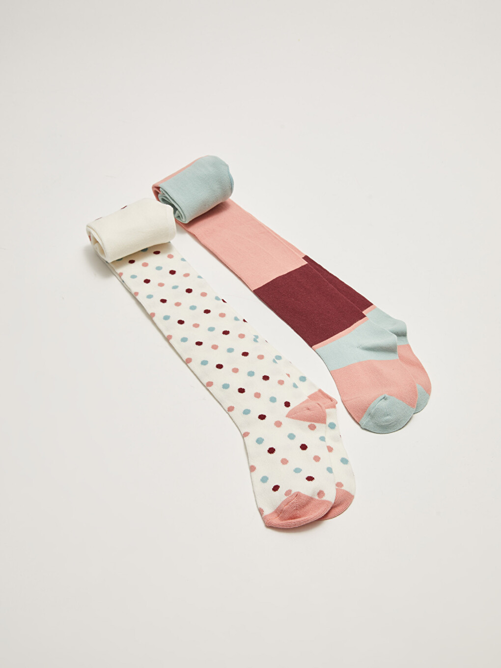 Patterned Girls' Tights 2 Pack