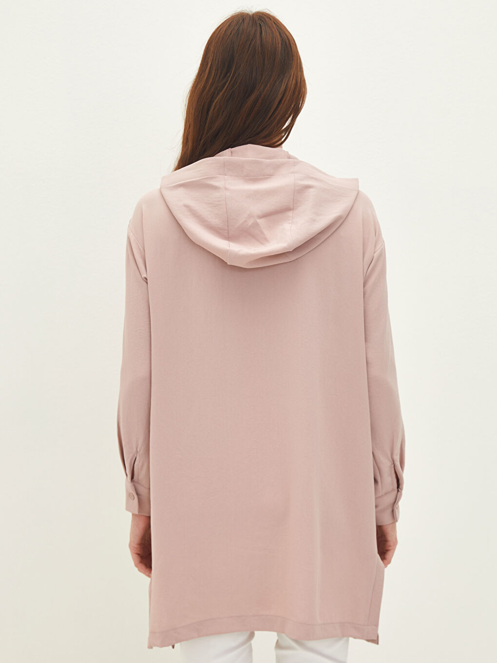 تونیکی قۆڵ درێژ کڵاودار ئاسایی بۆ ژنان-3