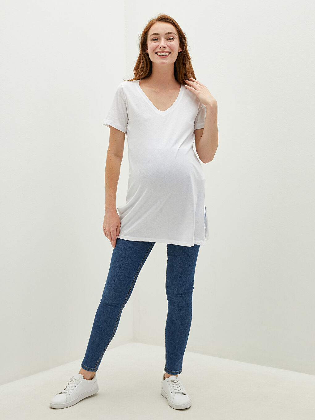 LCWAIKIKI Maternity Mercury Skinny Fit Pocket Detailed Maternity Jeans with Abdominal Panels -W1AD45Z8-507