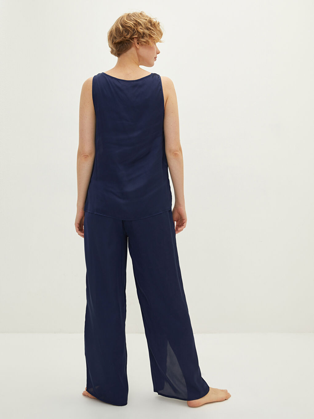 LCW DREAM Für Damen U-Ausschnitt Schlicht Ärmellos Pyjama-Set -W1AD81Z8-HFH