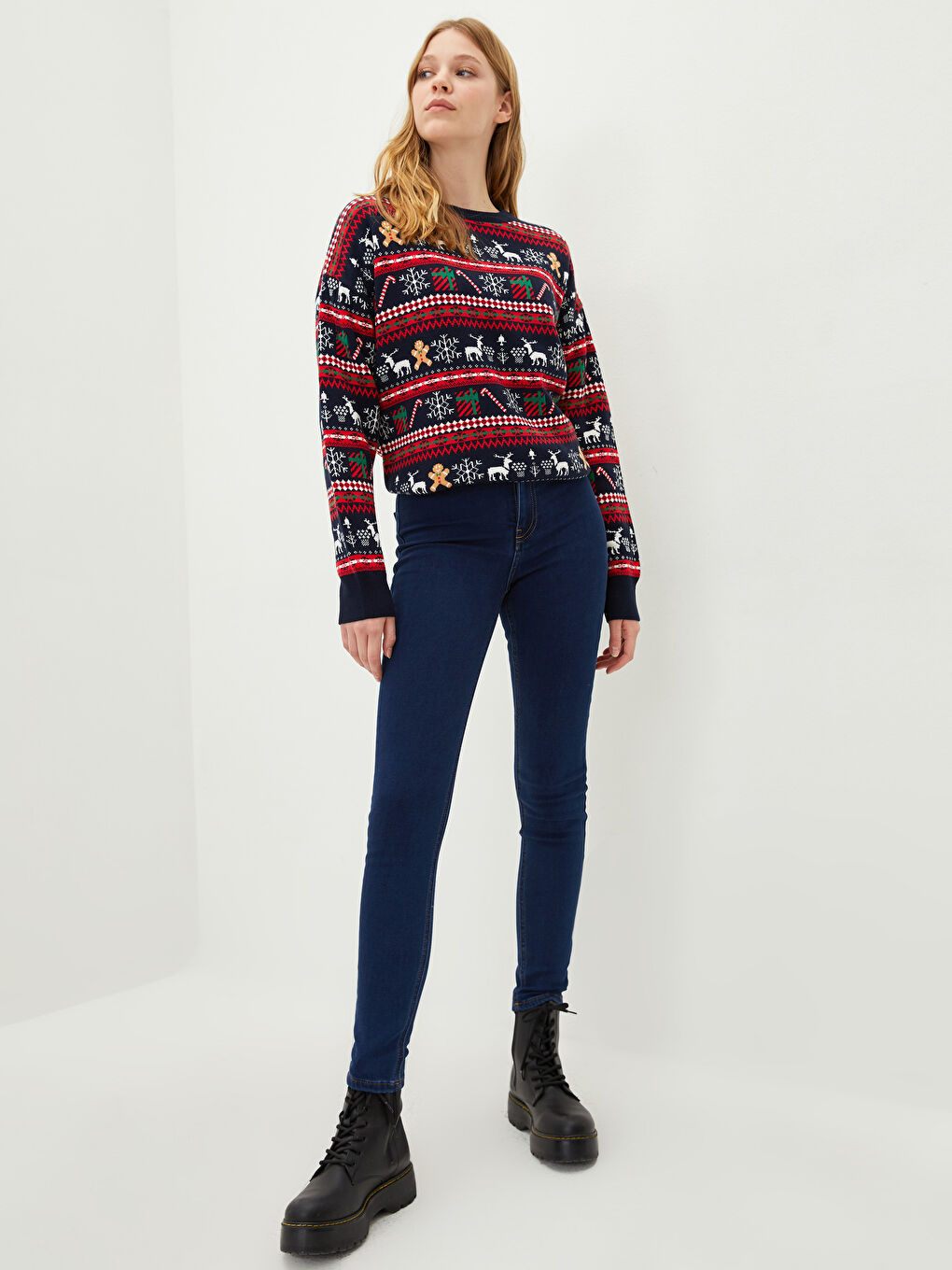 İndigo Yüksek Bel Jüpiter Süper Skinny Fit Kadın Jean Pantolon