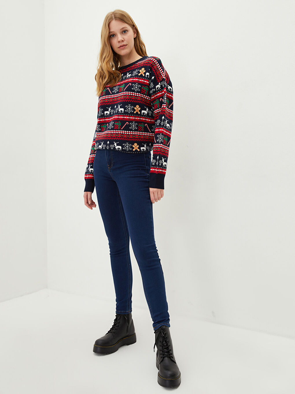 İndigo Yüksek Bel Jüpiter Süper Skinny Fit Kadın Jean Pantolon-1