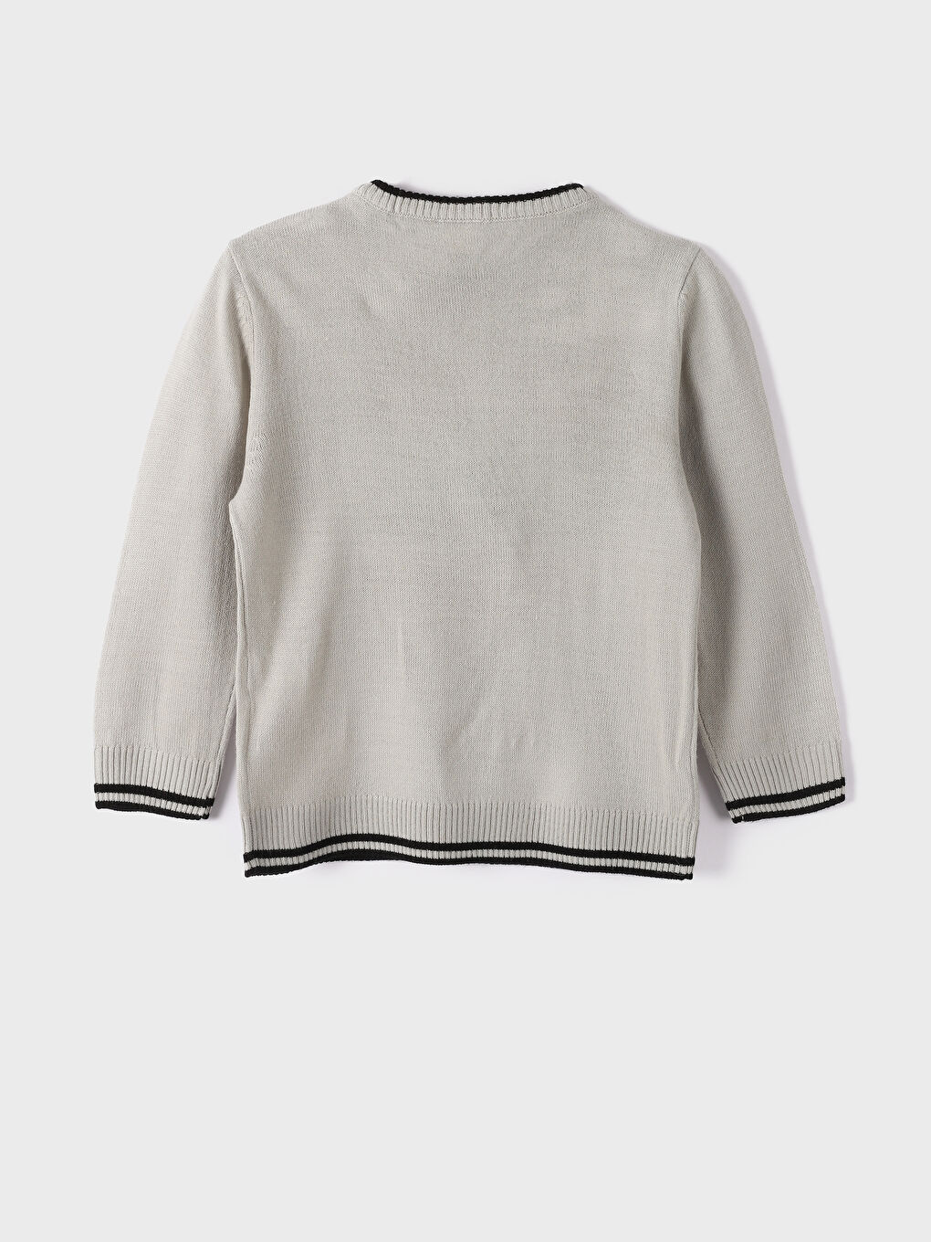 سترة ياقة دائرية للأولاد الرضع-3