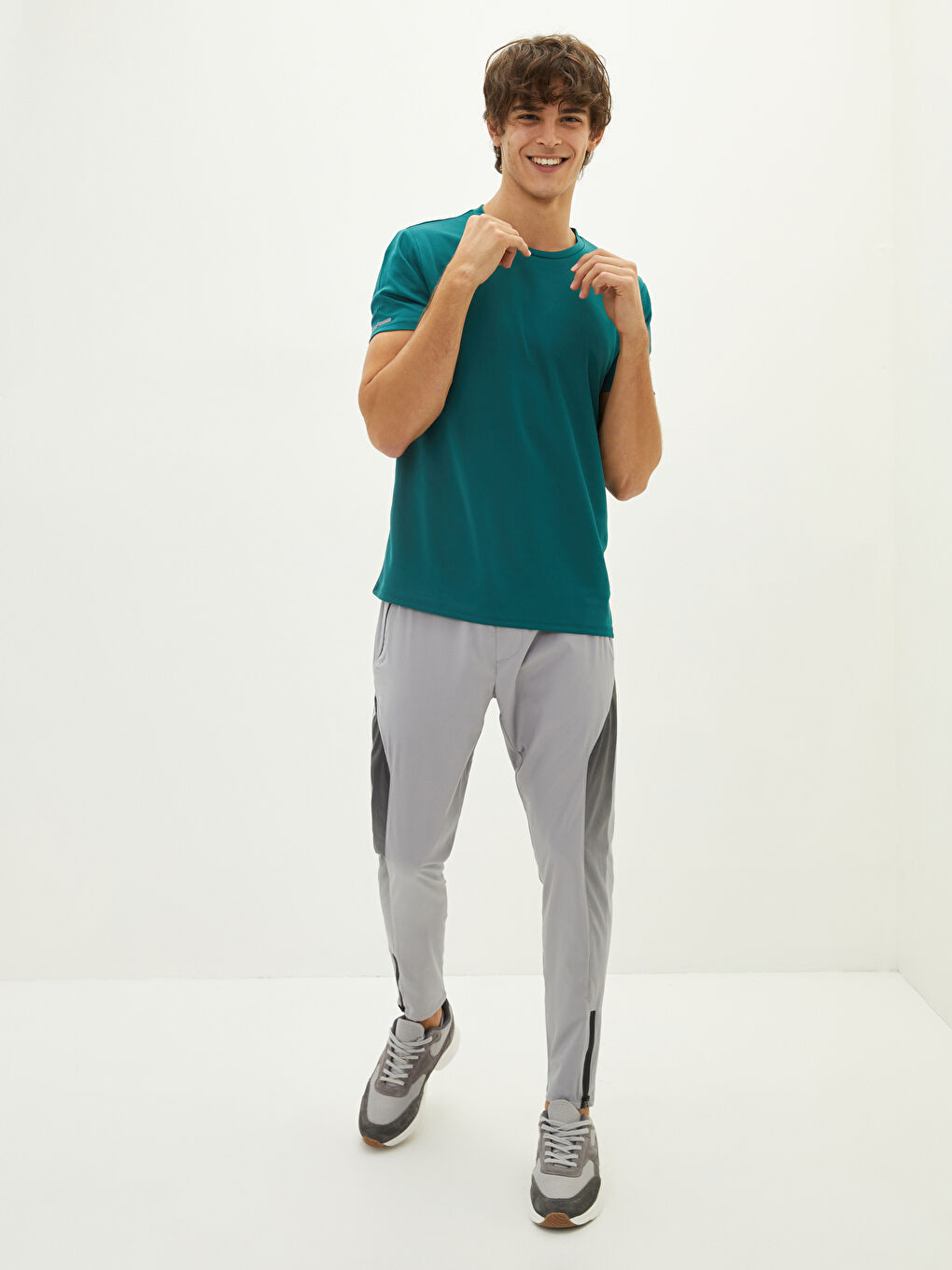 تي شيرت رياضي كم قصير كول مدور رجال-5