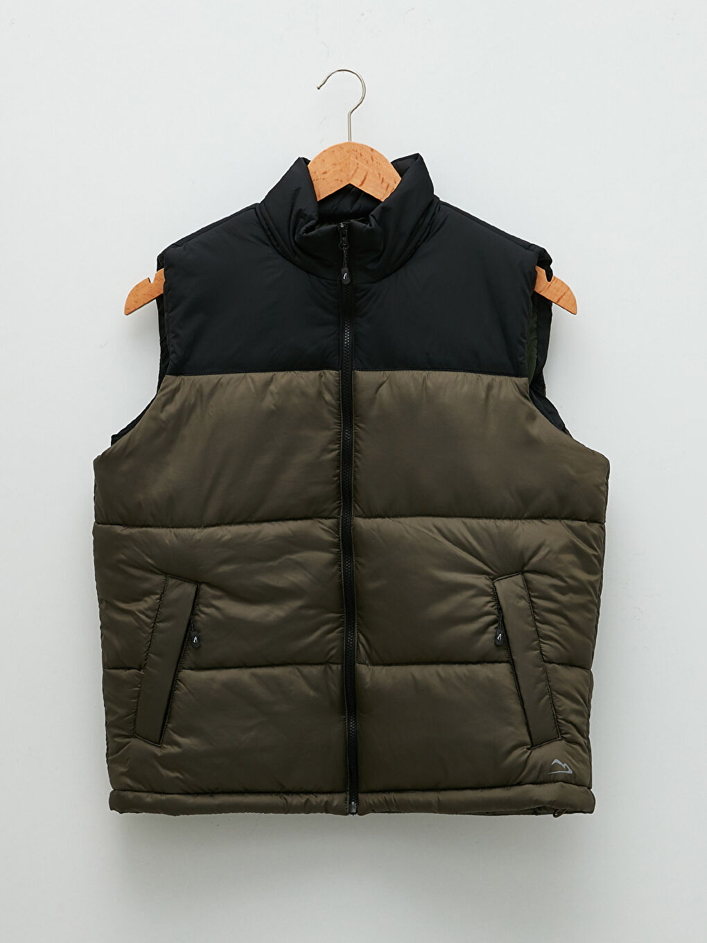 Turkuaz Standart Kalıp Dik Yaka Erkek Yelek-6