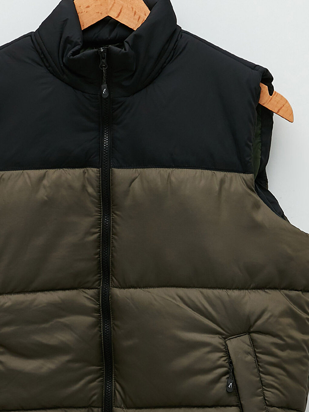 Turkuaz Standart Kalıp Dik Yaka Erkek Yelek-9