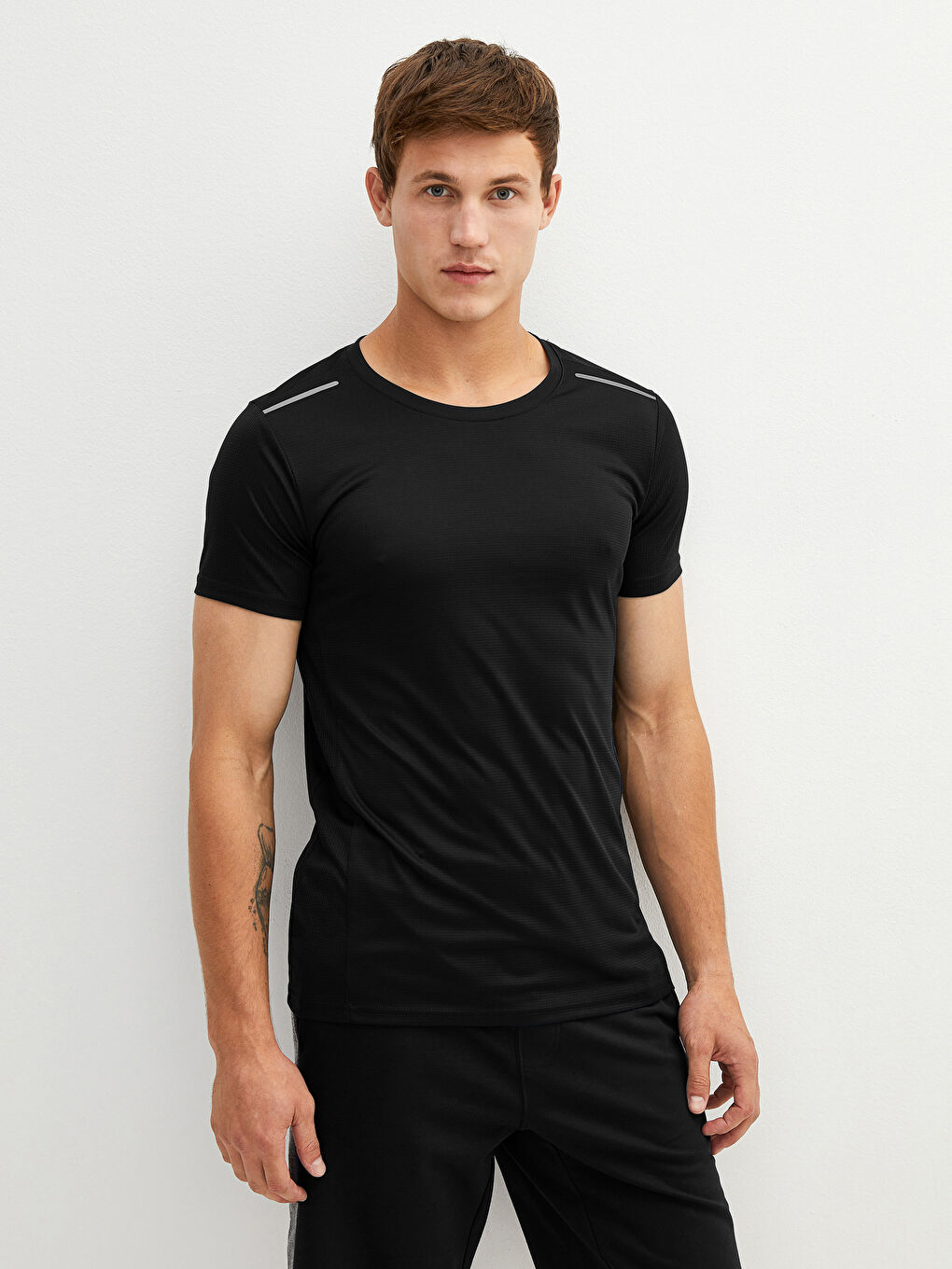 XSIDE ACTIVE Bisiklet Yaka Kısa Kollu Aktif Spor Erkek Tişört -W1AF67Z8-CVL