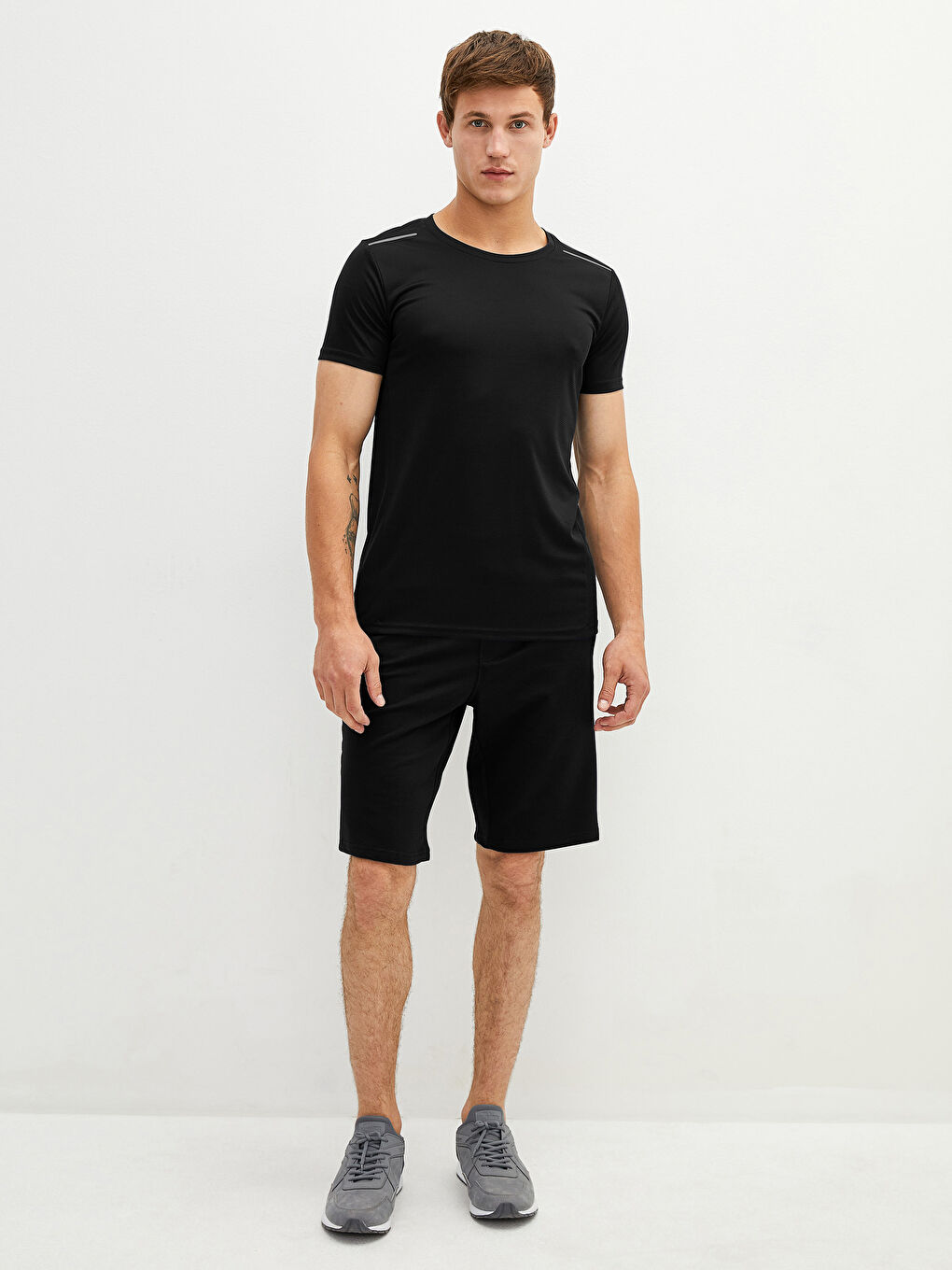 XSIDE ACTIVE Bisiklet Yaka Kısa Kollu Aktif Spor Erkek Tişört -W1AF67Z8-CVL