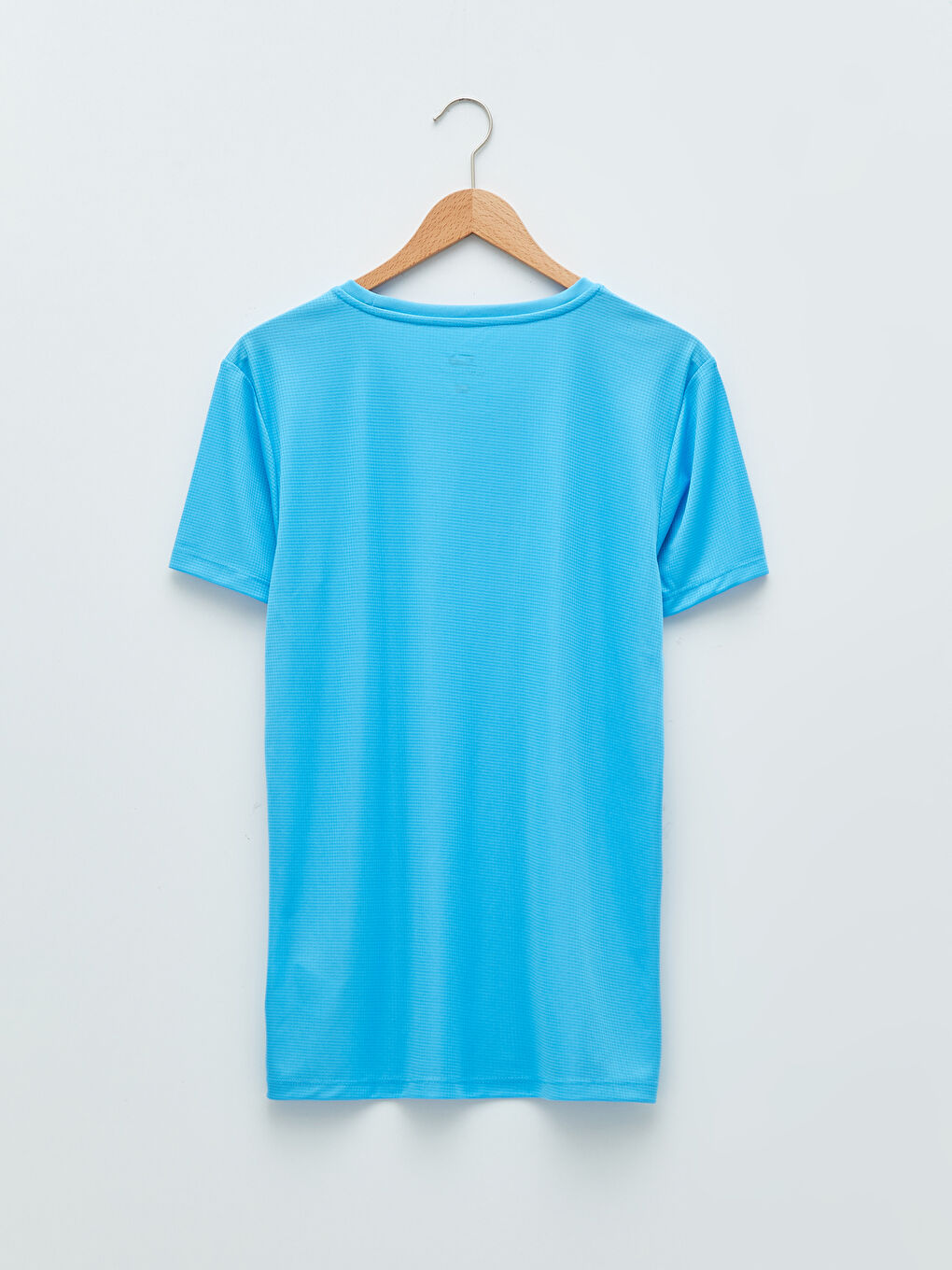 Turkuaz Bisiklet Yaka Kısa Kollu Erkek Spor Tişört-6