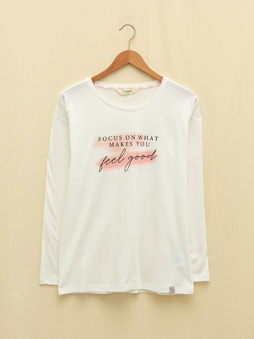 LCW DREAM Rundhalsausschnitt Bedruckt Langarm Pyjama-Set für Damen -W1AF91Z8-LHK