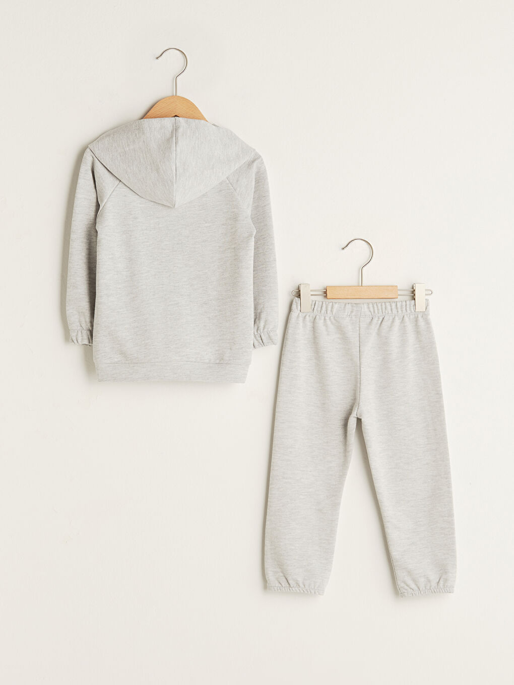 LCW baby Kapuzensweatshirt und Hose mit Reißverschluss, Langarm, Basic, Baby Mädchen, 2er-Pack Set -W1AG24Z1-LAL