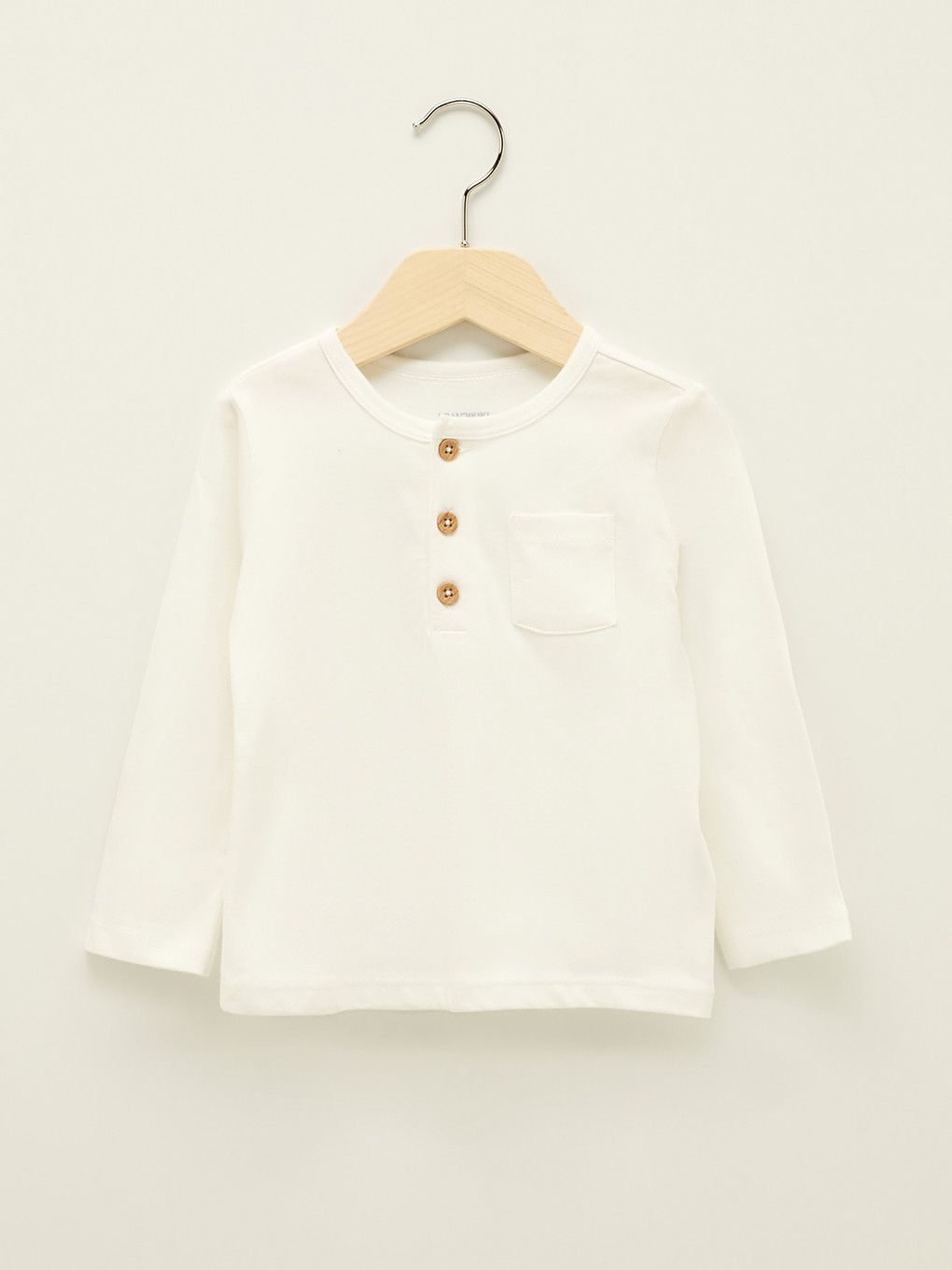 Crew Neck Long Sleeve Basic Baby Boys' T-shirt