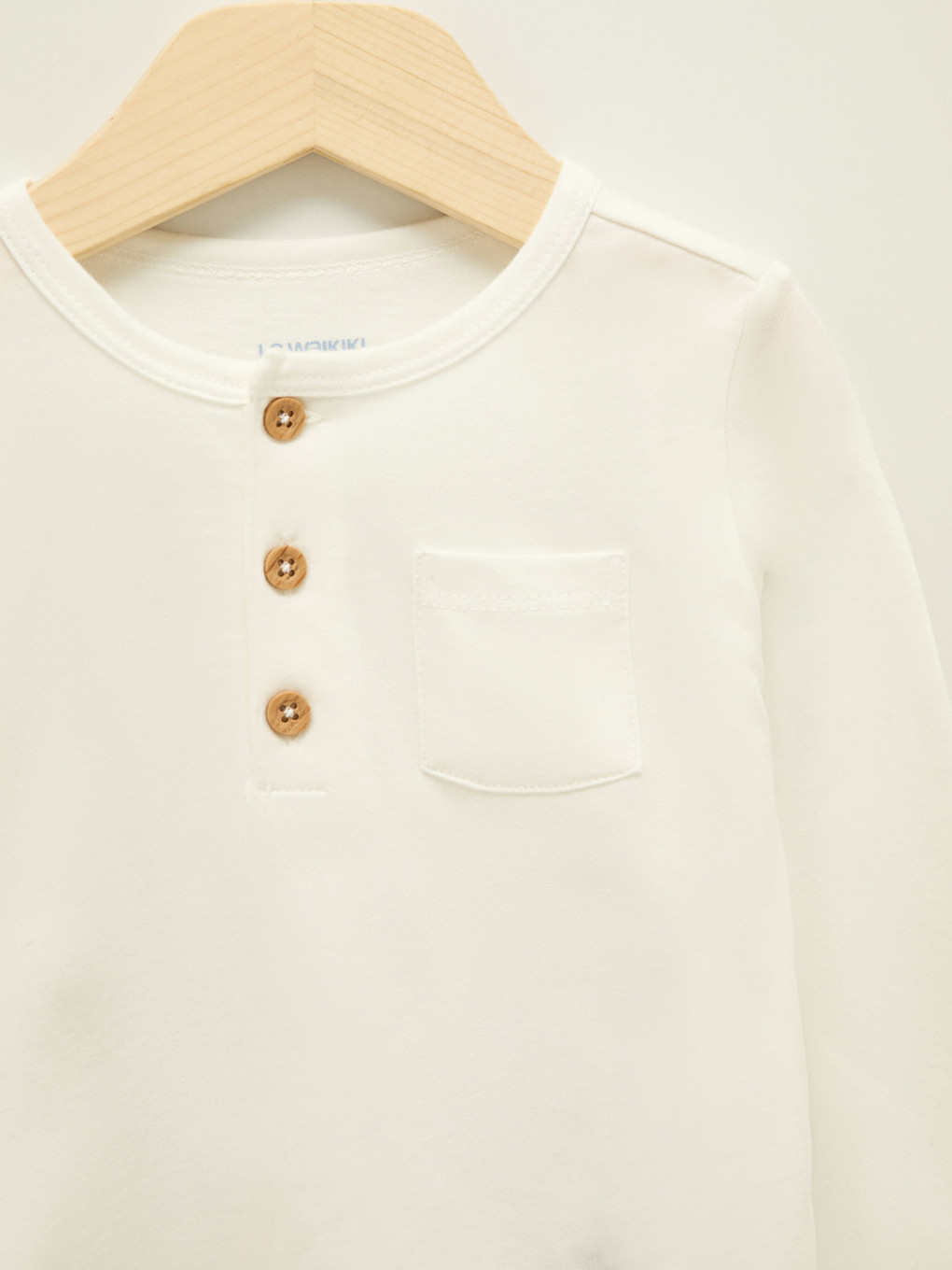 Crew Neck Long Sleeve Basic Baby Boys' T-shirt-2