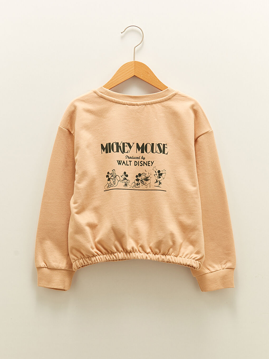 Micky LCW Kids Crew Neck Mickey Mouse Printed Long Sleeve Girls