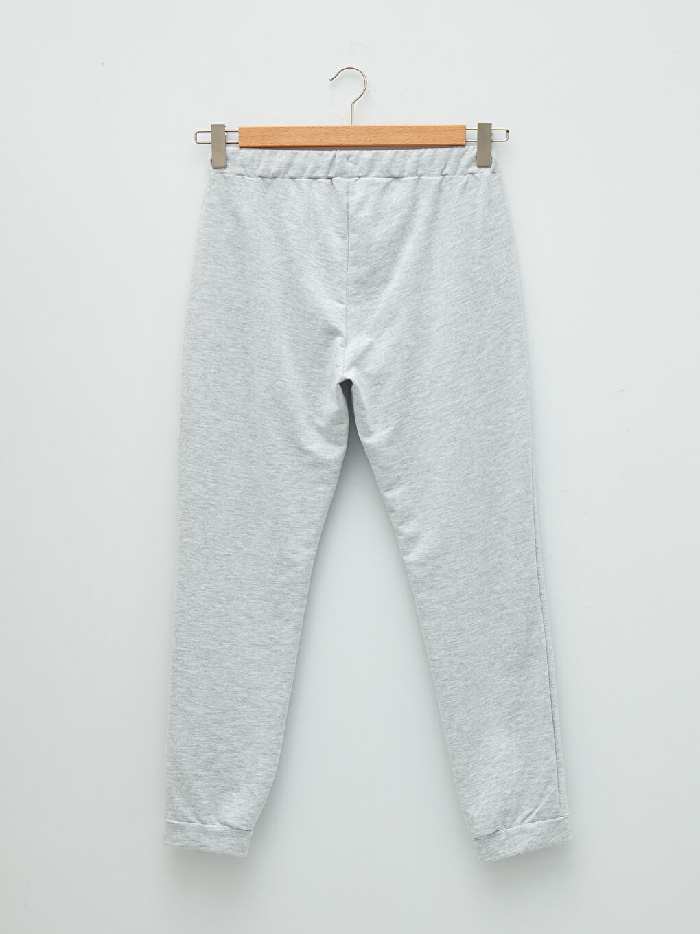 Gri Bisiklet Yaka Baskılı Kısa Kollu Kadın Pijama Takımı-9