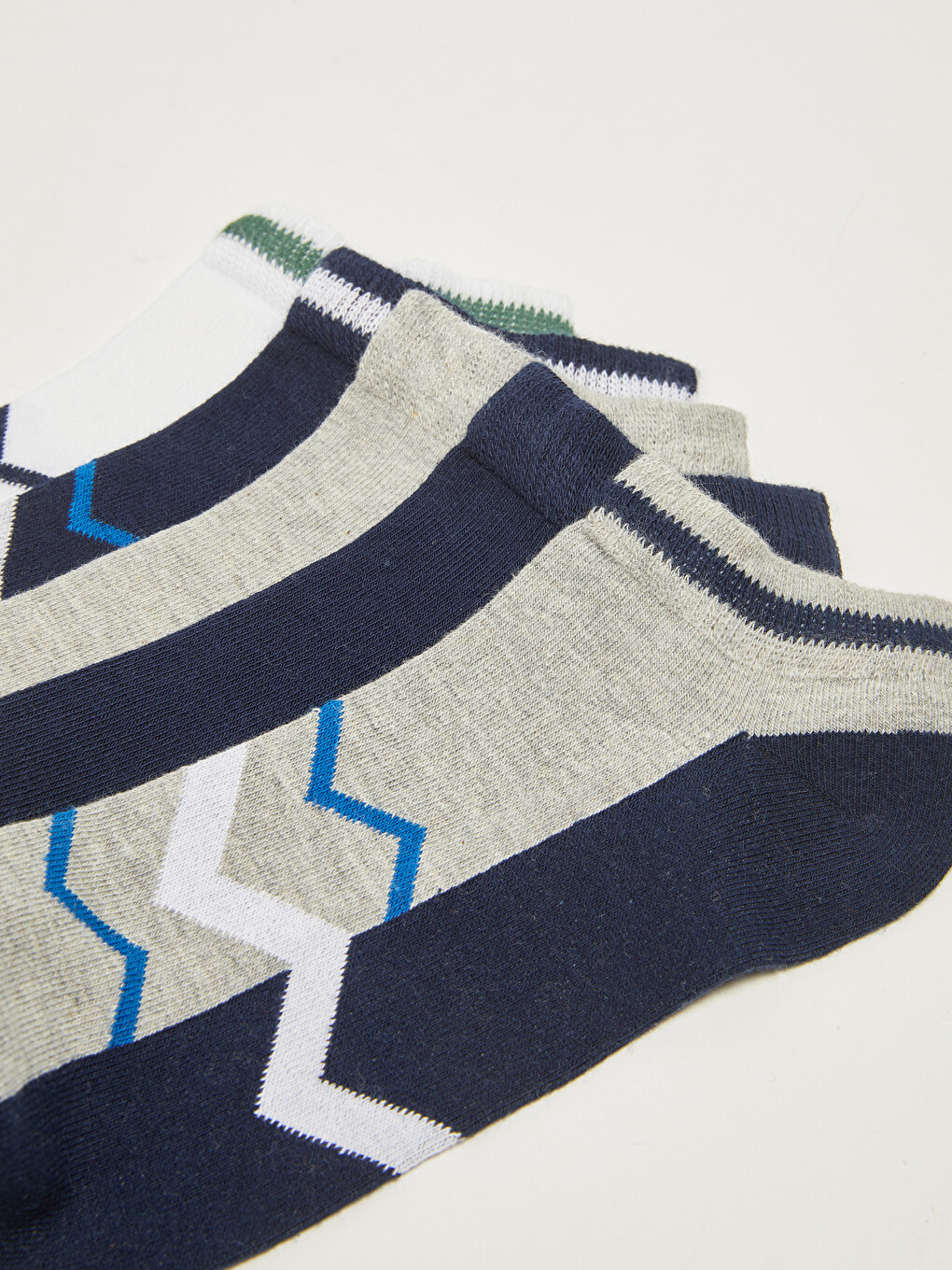 Patterned Men's Trainer Socks 5 Pack-2