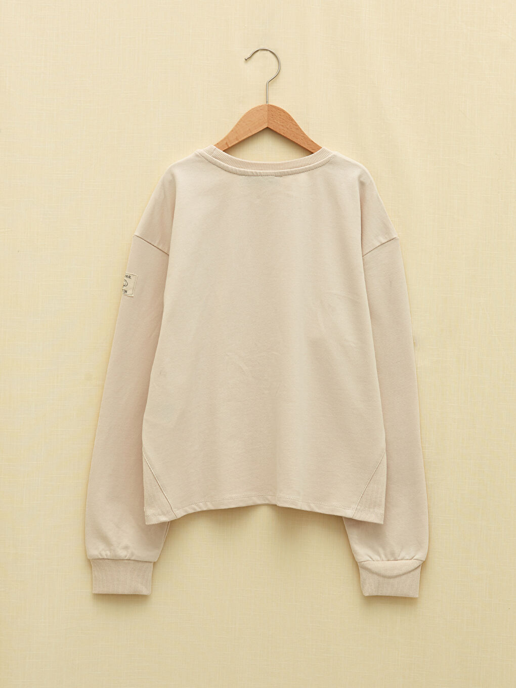 LCW Kids Crew Neck Basic Long Sleeve Girls' Sweatshirt -W1AH64Z4-FVU