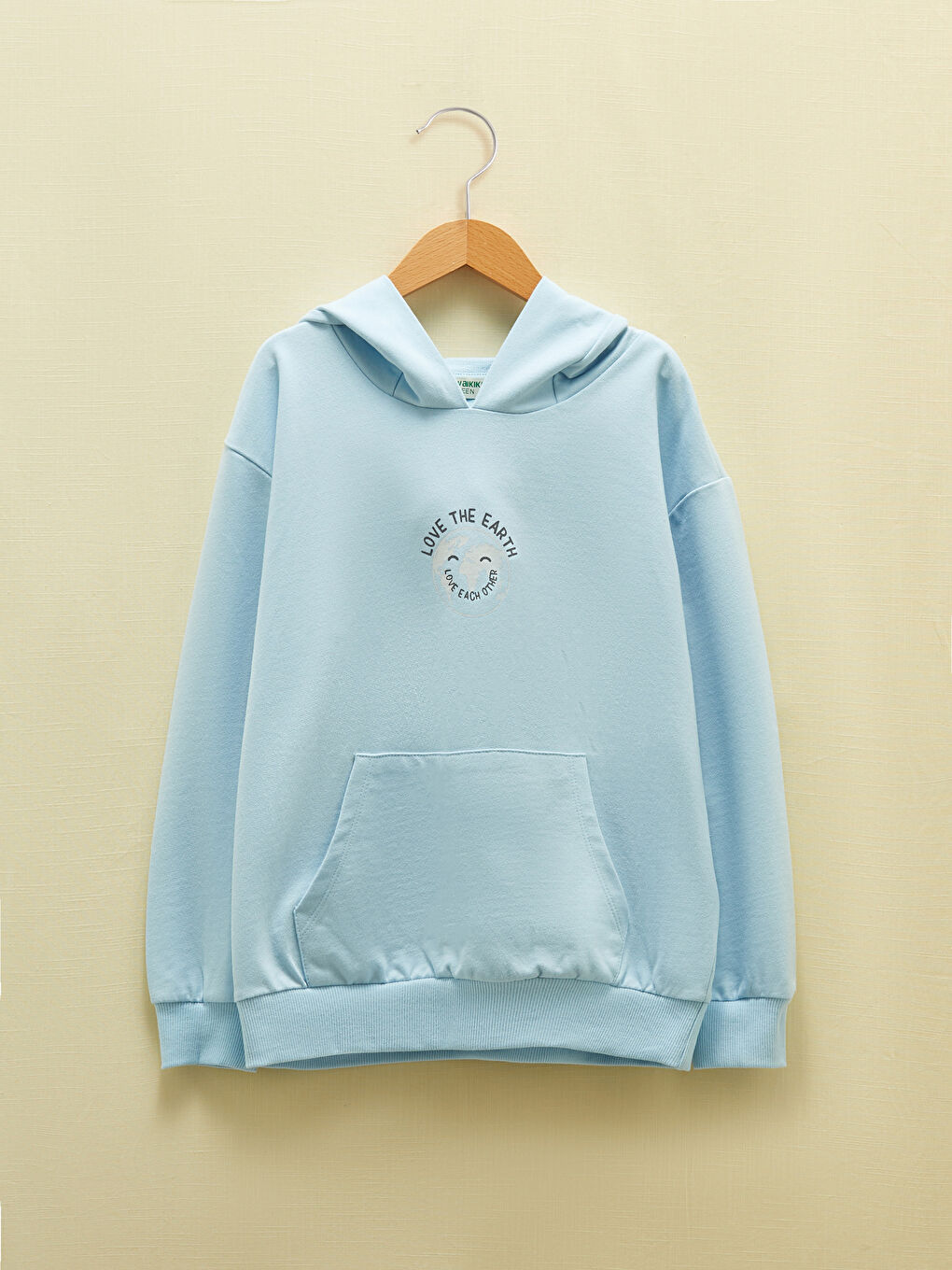 LCW Kids Kapüşonlu Baskılı Uzun Kollu Kız Çocuk Sweatshirt -W1AH74Z4-FUX