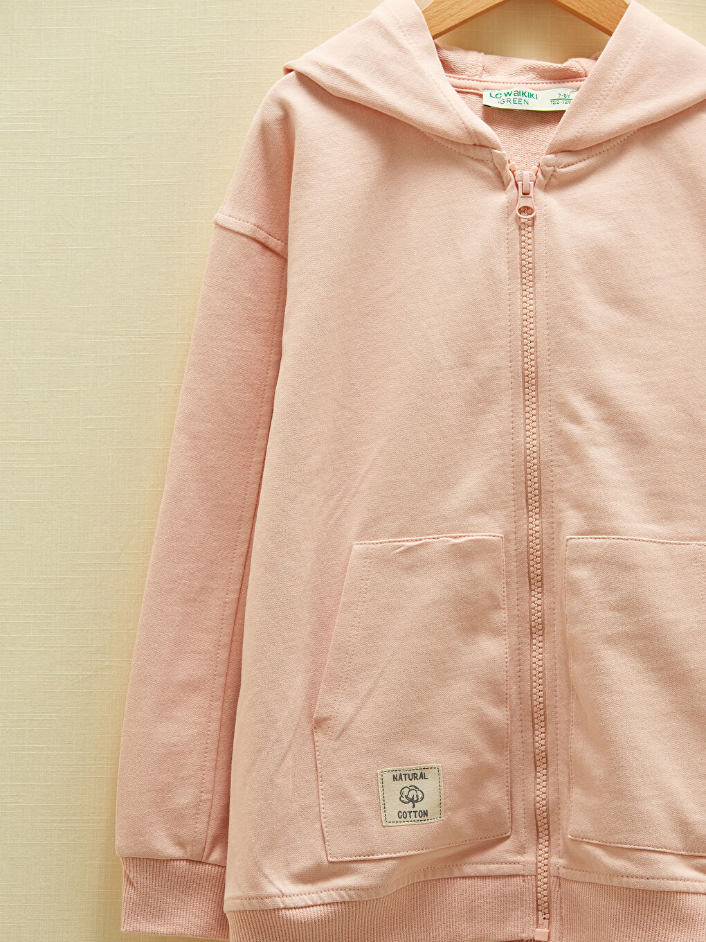 LCW Kids Langärmliges Sweatshirt mit Kapuze und Reißverschluss für Mädchen -W1AH76Z4-JQ4