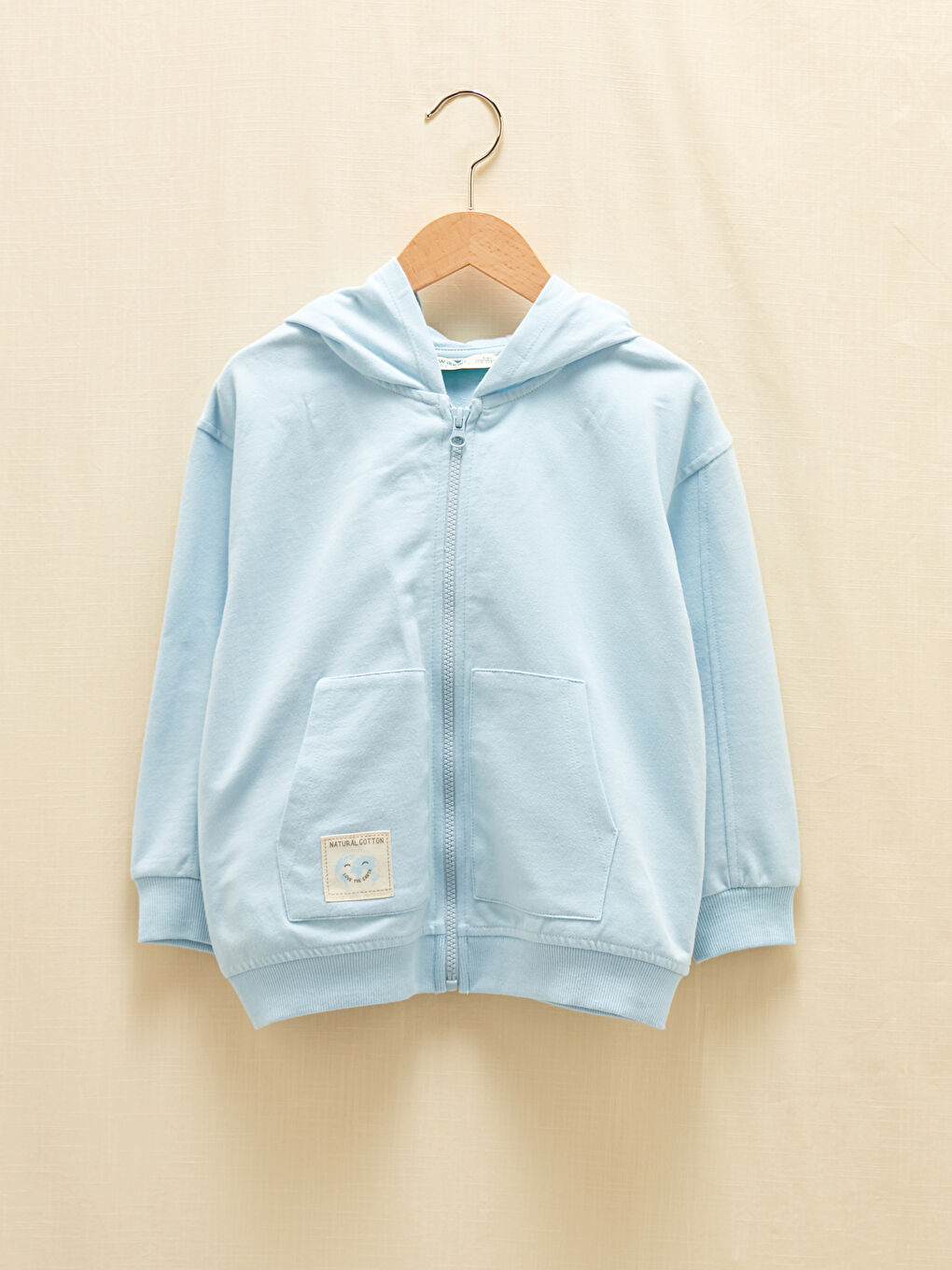 LCW Kids Kapüşonlu Uzun Kollu Kız Çocuk Fermuarlı Sweatshirt -W1AH76Z4-FKP