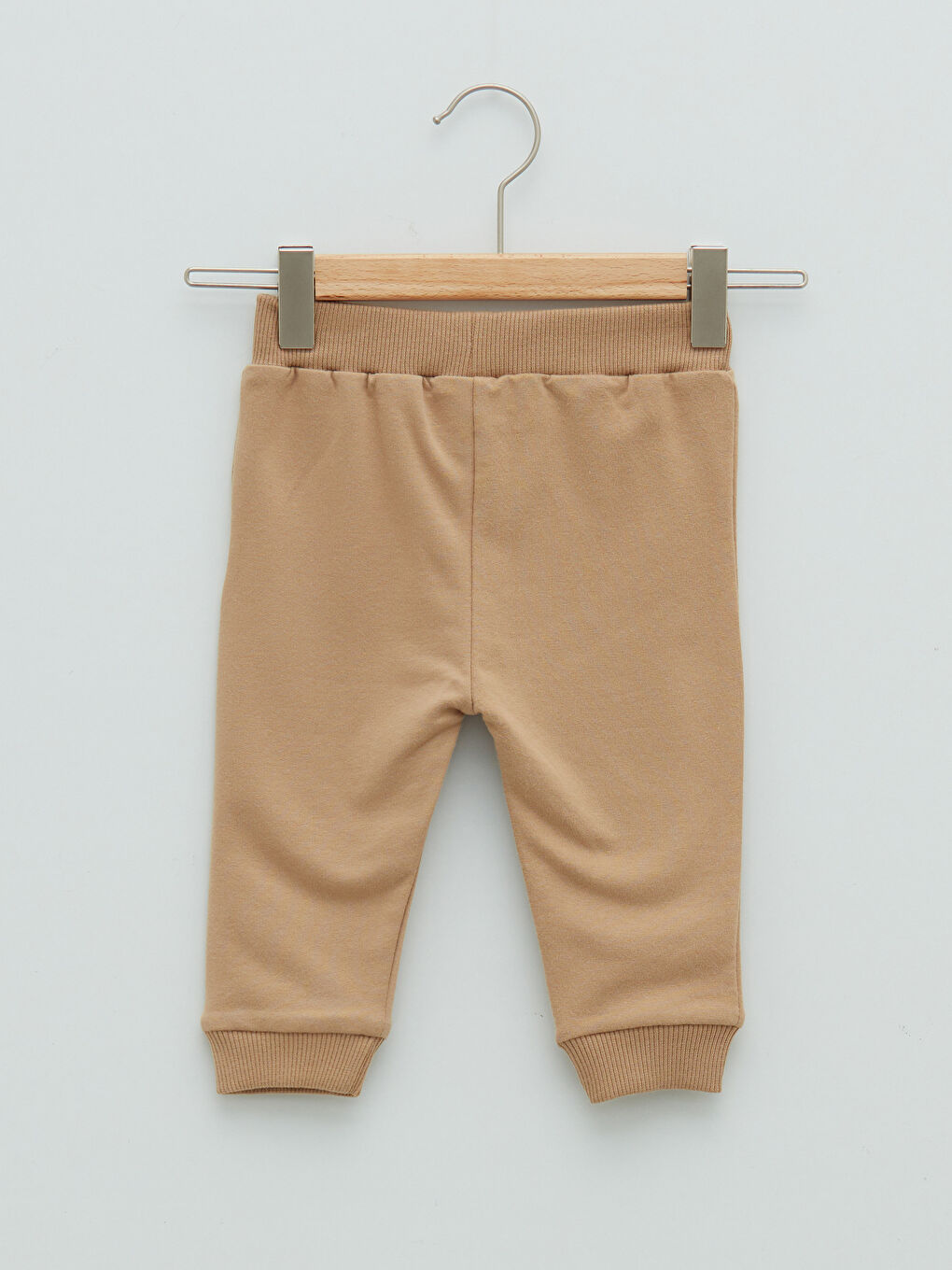 Kahverengi Bisiklet Yaka Uzun Kollu Baskılı Pamuklu Erkek Bebek Sweatshirt ve Pantolon 2'li Takım-4