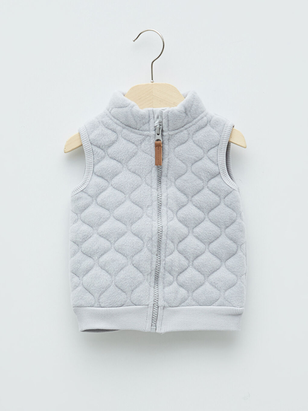 Жилет на молнии с воротником-труба из полярного флиса для малышей мальчиков