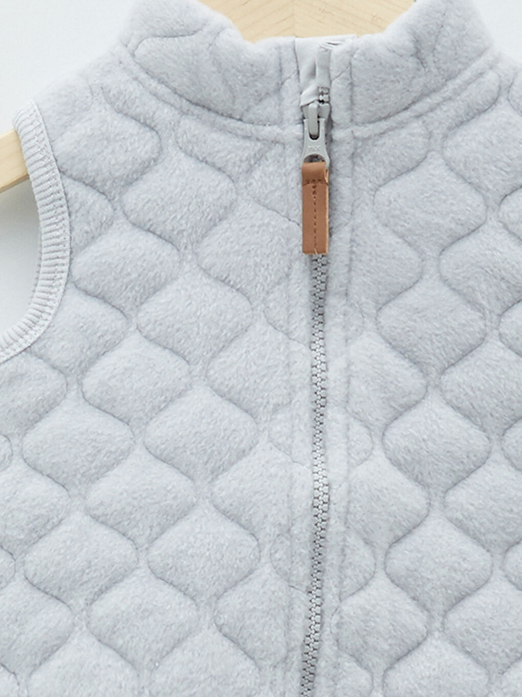 Жилет на молнии с воротником-труба из полярного флиса для малышей мальчиков-2