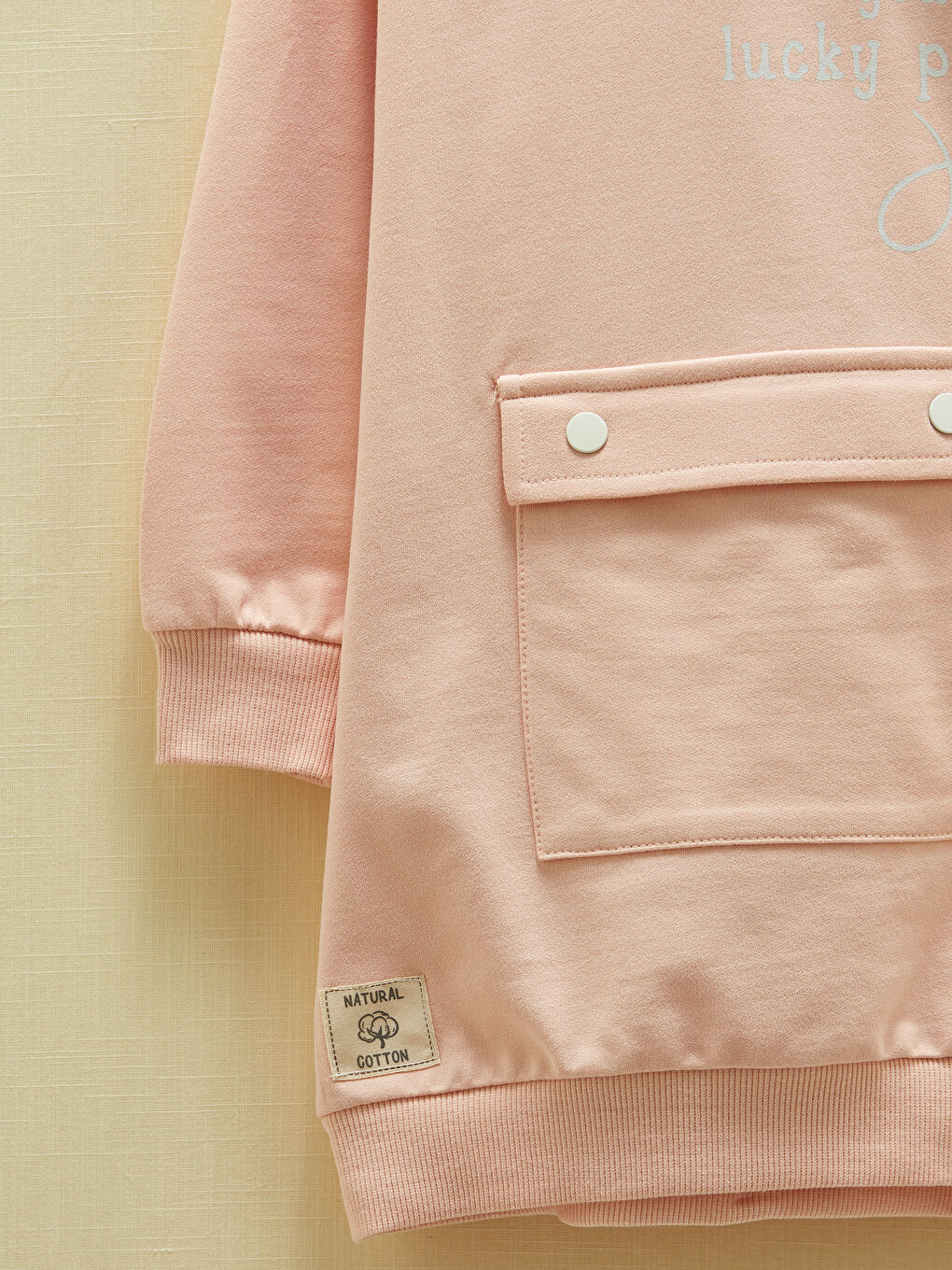 Hooded Printed Long Sleeve Girls' Dress-1