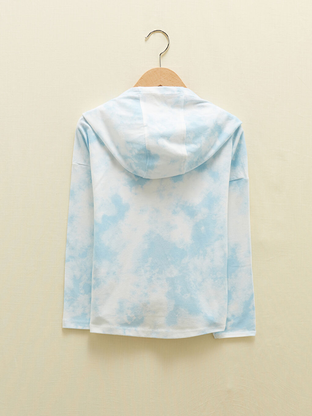 Hooded Printed Long Sleeve Girls T-Shirt-2