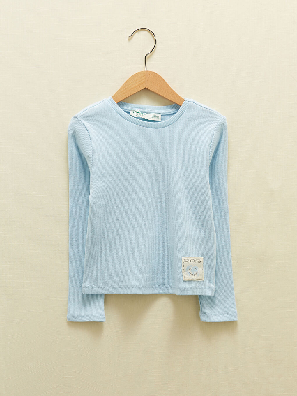 Crew Neck Long Sleeve Girls' T-Shirt-3