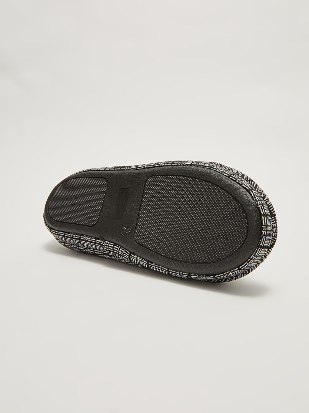 Gri Ekose Desenli Önü Kapalı Erkek Ev Terliği-4