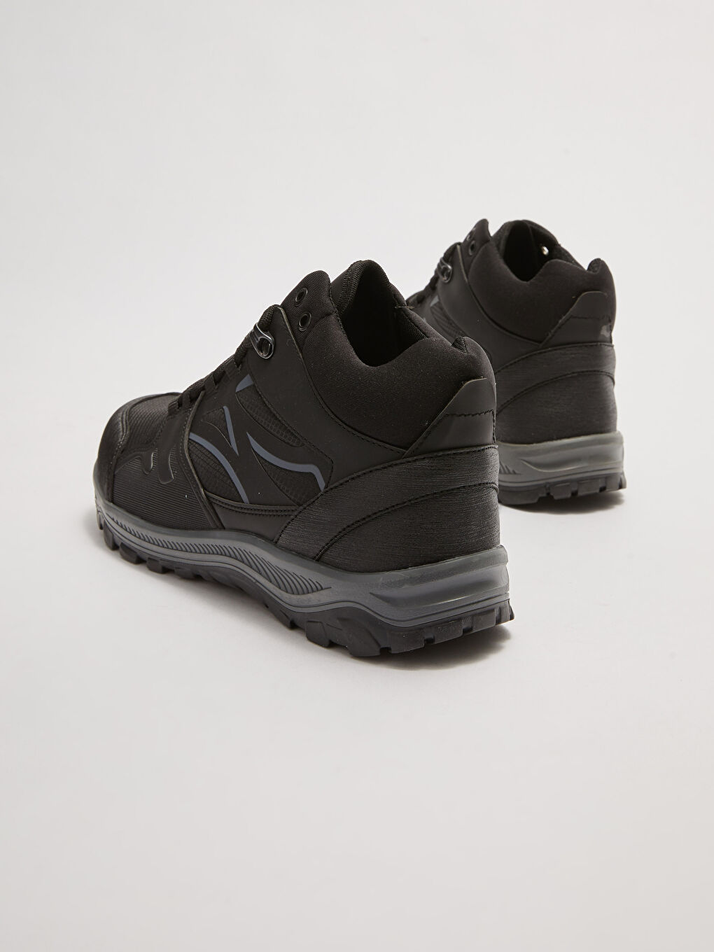 Ботуши за трекинг с дебела подметка и връзки за мъже-4