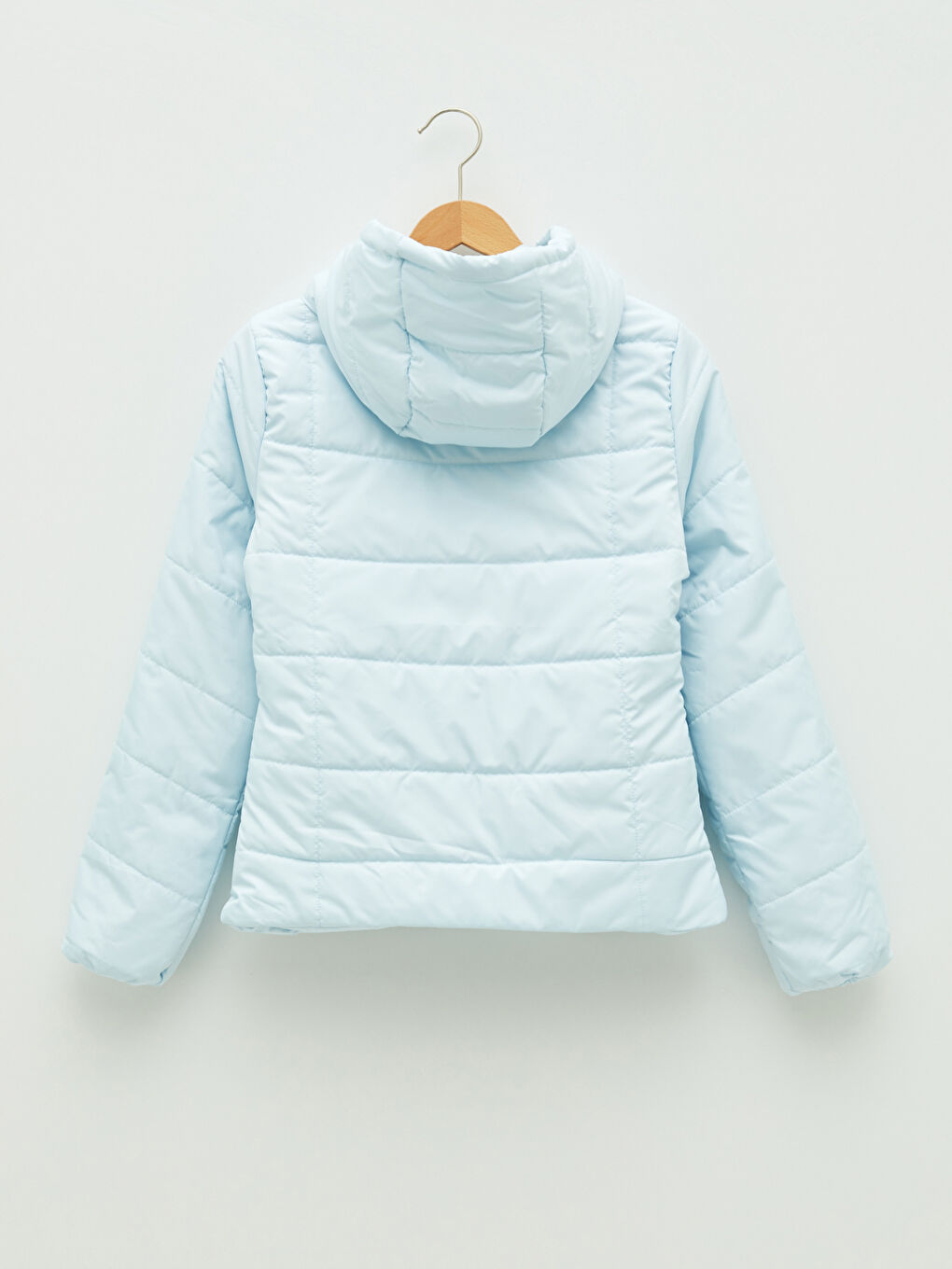 Палто за жени с качулка, закопчаване с цип и дълъг ръкав-6