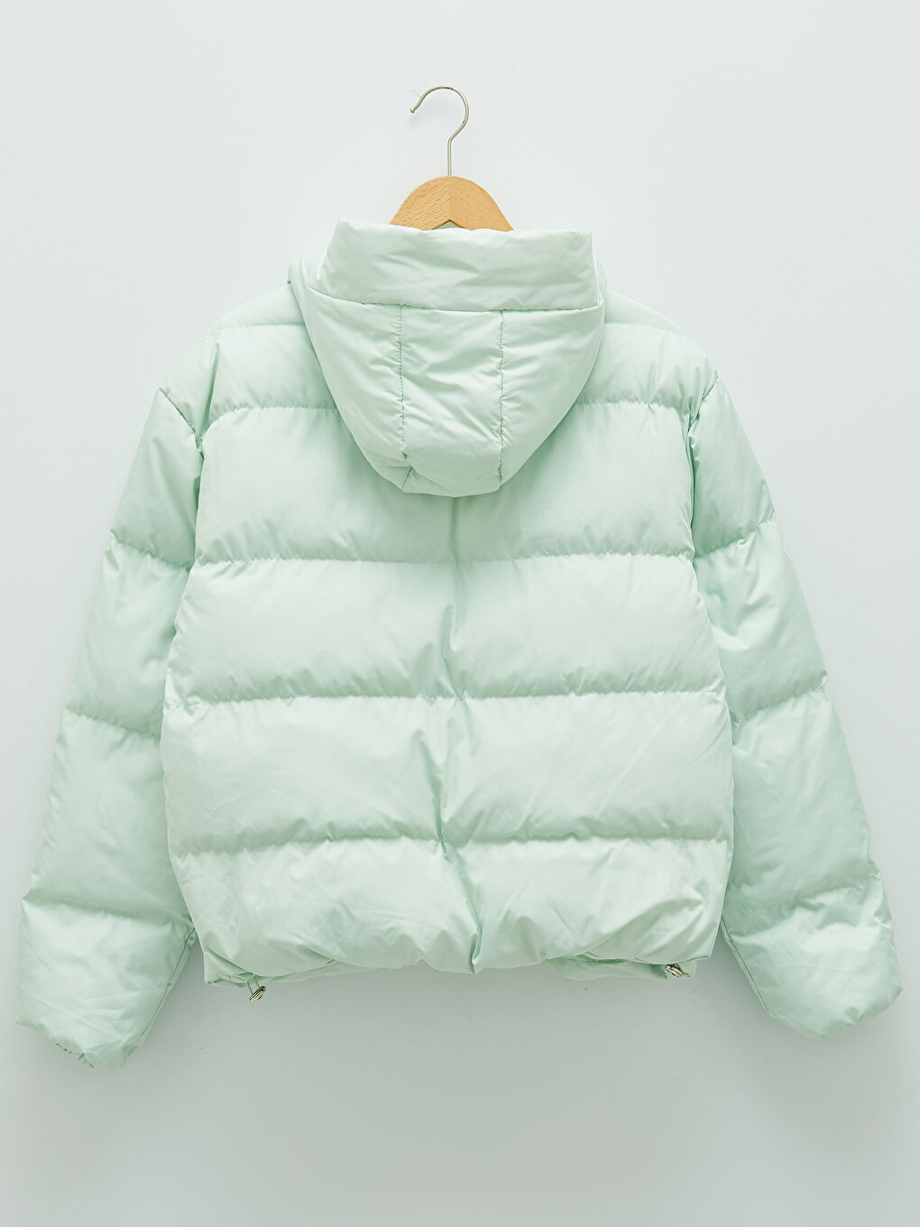 Geacă Matlasată cu Glugă, Mânecă Lungă și Închidere cu Fermoar-13