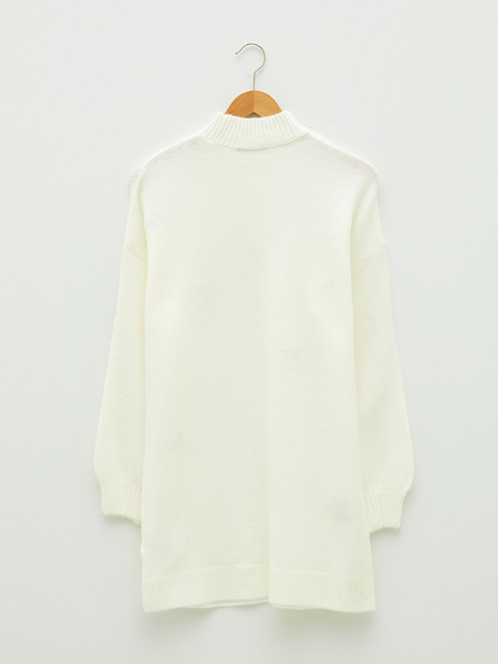 Half Turtleneck Floral Embroidered Long Sleeve Women's Knitwear Tunic-7