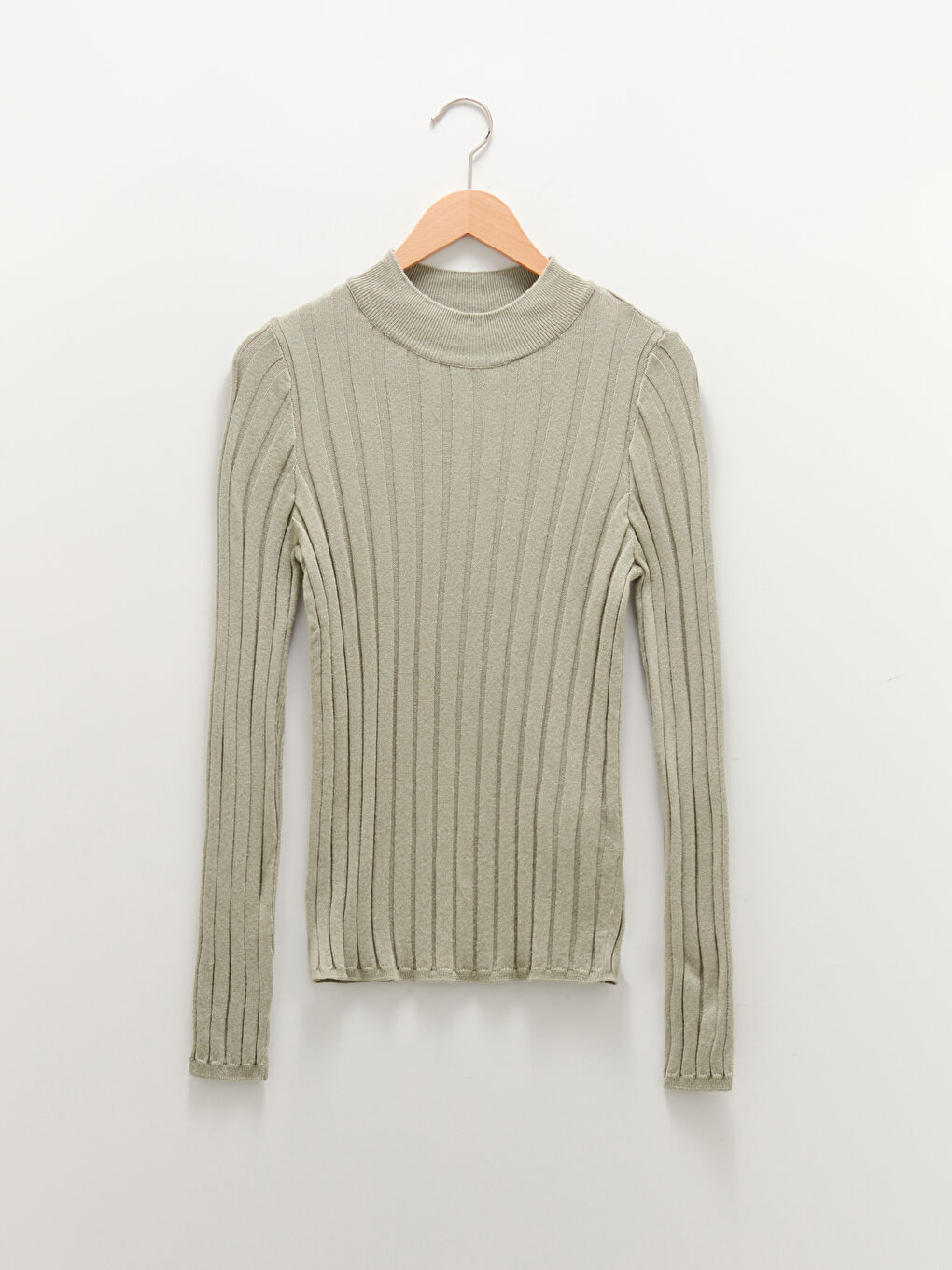 Pull-over en Tricot à Col Cheminée pour Femmes-5