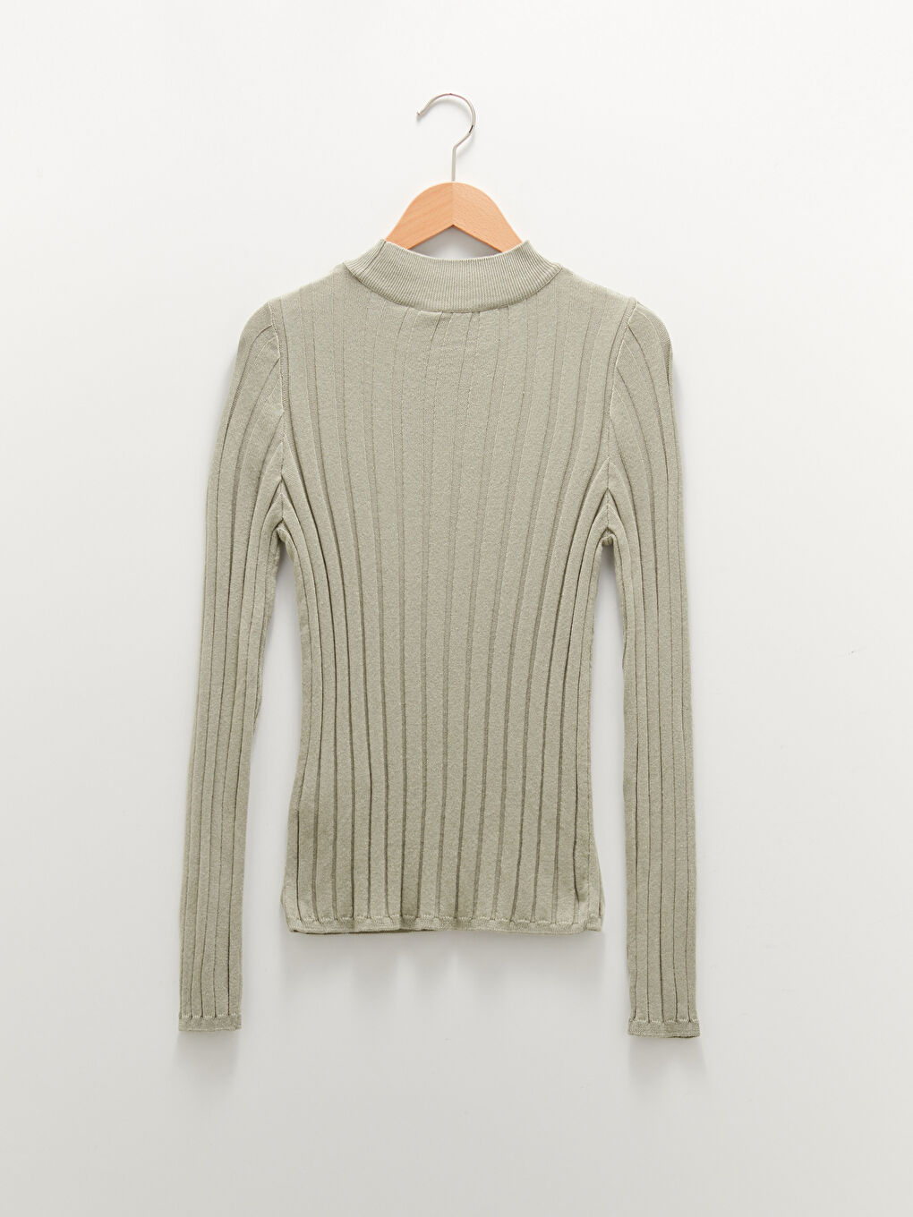 Pull-over en Tricot à Col Cheminée pour Femmes-6