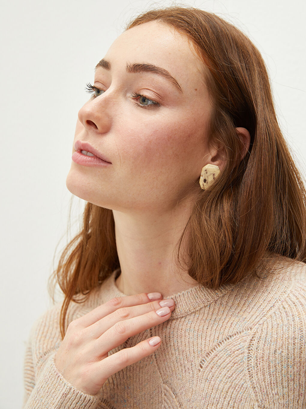 Žena BEŽ Džemper -4