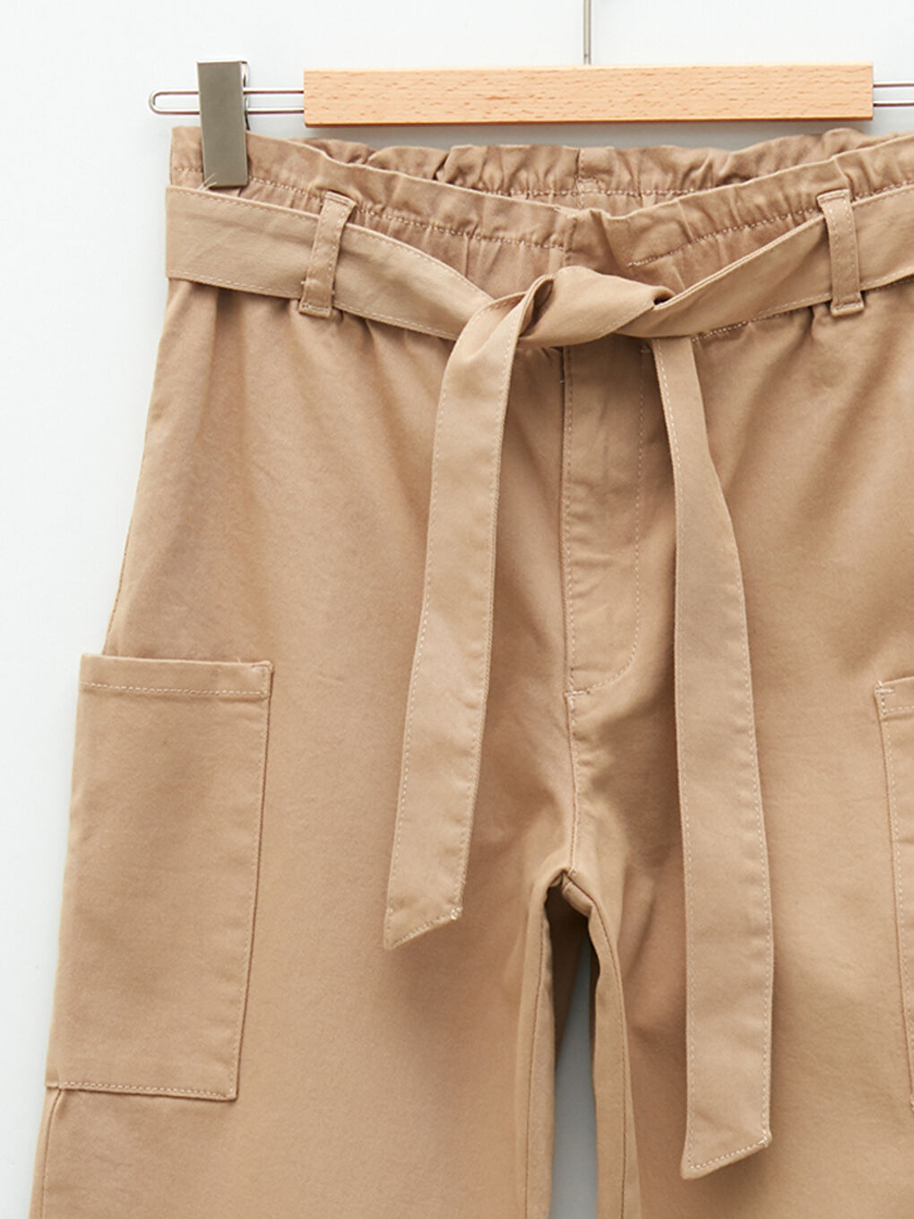 LCW Kids Elastic Waist Basic Cotton Girls' Jogger Pants -W1AL15Z4-FM0